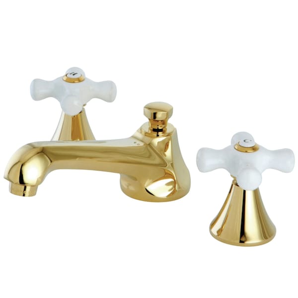 KS4472PX 8" Widespread Bathroom Faucet, Polished Brass